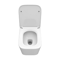 Унитаз подвесной BelBagno DUE-TOR безободковый, с системой смыва "Торнадо", с сиденьем soft close BB5171CH-TOR/SC