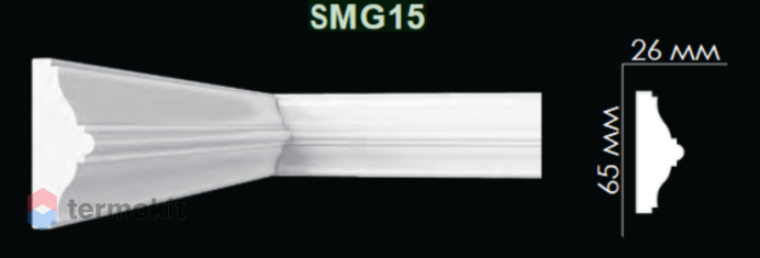 Молдинг Artpole гладкий SMG15