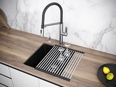 Мойка для кухни Paulmark LUMI черный матовый LU45-BL