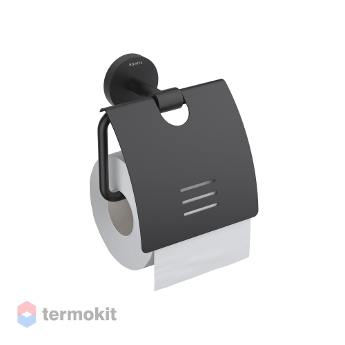 Держатель для туалетной бумаги Акватек БЕТТА Черный матовый AQ4609MB