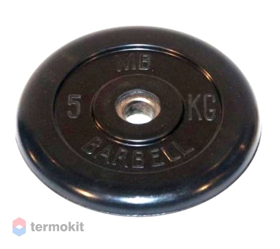 Диск обрезиненный MB Barbell 51 мм, 5 кг MB-PltB51-5