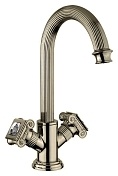 Смеситель для раковины Cezares Olimp бронза, ручка Swarovski OLIMP-LS2-02-Sw