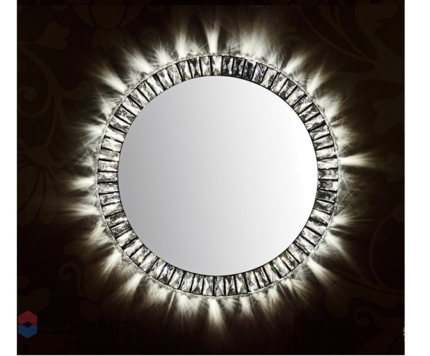 Зеркало с подсветкой Bronze De Luxe Artik D620 мм с пультом управления NC2014
