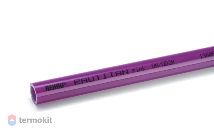 Труба Rehau Rautitan pink 50х6,9 прямой отрезок \ 002м \