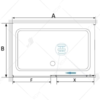 Душевой уголок RGW Stilvoll SV-42B (SV-12B + Z-050-2B) 1950x1400x700 черный 32324274-014