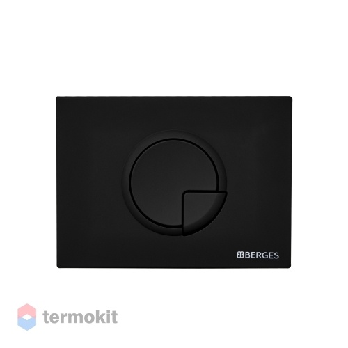 Клавиша смыва BERGES NOVUM R5 Soft Touch черная 040025