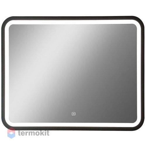 Зеркало Art&Max GENOVA 100 с подсветкой подвесное черный AM-Gen-1000-800-DS-F