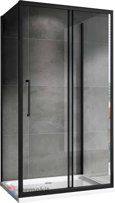 Душевой уголок ABBER Schwarzer Diamant 1950x1000x500 черный AG30100BH-S50B-S50B