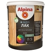 Alpina Аква,Лак стен и потолков, акриловый, колеруемый, шелковисто- матовый