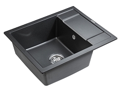 Мойка для кухни Paulmark Optimum черный металлик PM216050-BLM