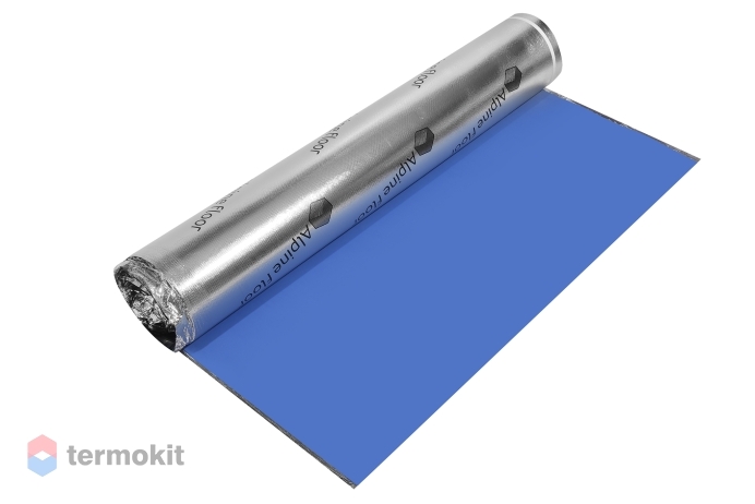 Подложка Alpine Floor Silver Foil Blue Eva 10кв.м. рулон