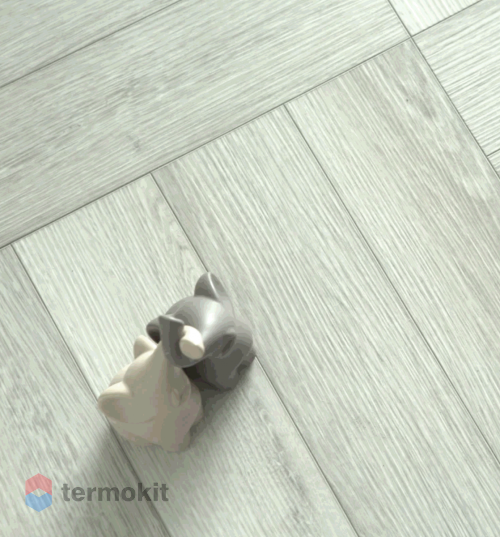 Каменно-полимерная плитка Respect Floor SPC 2302 Дуб Дымчатый