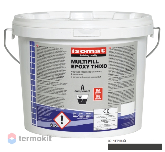 Затирка Isomat Multifill-Epoxy Thixo 02 Черный 3кг