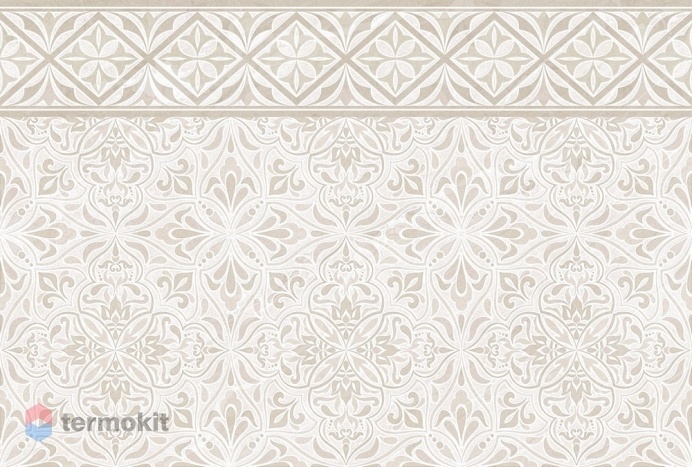 Керамическая плитка Global Tile Gestia 9GE0201TG бежевая орнамент плюс настенная 27x40