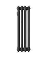 Стальной трубчатый радиатор Kohr Heim 3057/04 секции с боковым подключением 3/4 черный