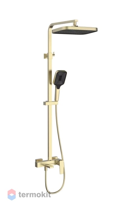 Душевая система Vincea Cube золото брашированное VSFS-4C12BG