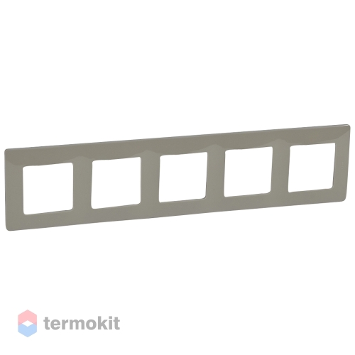 Рамка 5 постов Legrand Etika Легранд Этика светлая галька 672525