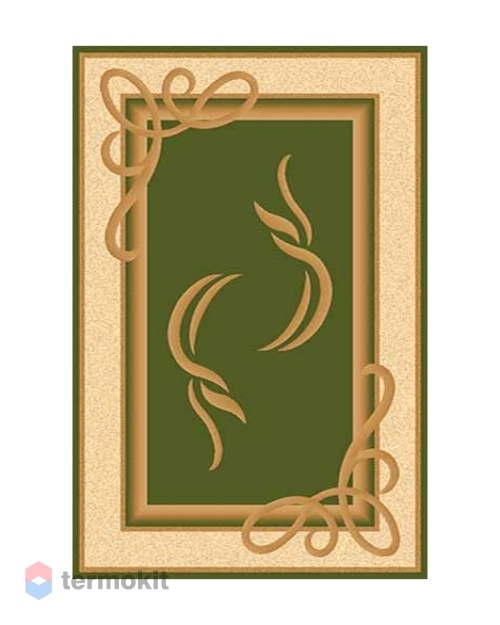 Ковёр Merinos Olympos 300x500 прямоугольный зелёный/кремовый a704