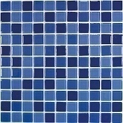 Стеклянная Мозаика Bonaparte Blue wave-1 (4x25x25) 30x30