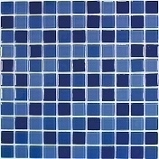 Стеклянная Мозаика Bonaparte Blue wave-1 (4x25x25) 30x30