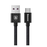 Кабель Baseus CATKC-01 QC3.0 USB/Type-C 1м  (чёрный)