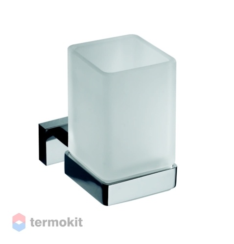 Стакан для зубных щеток Bemeta Plaza квадратный, настенный 60x100x95мм, хром 118210019