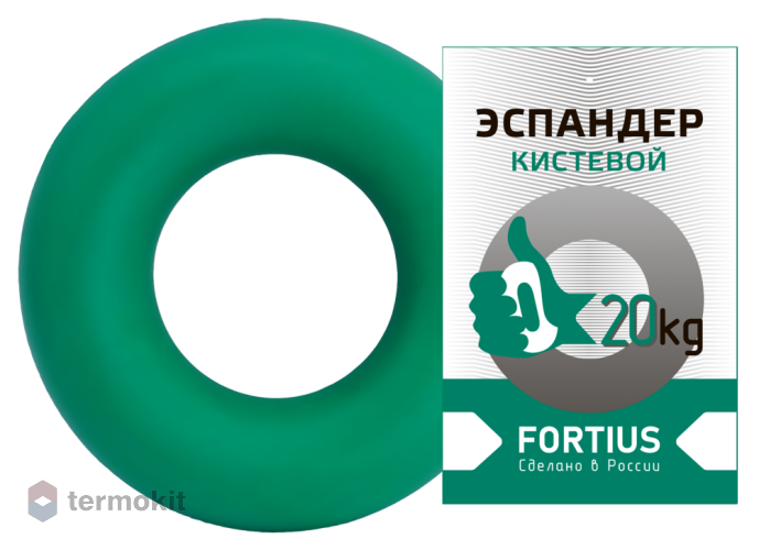 Эспандер-кольцо Fortius H180701-20MG, 20 кг, зеленый