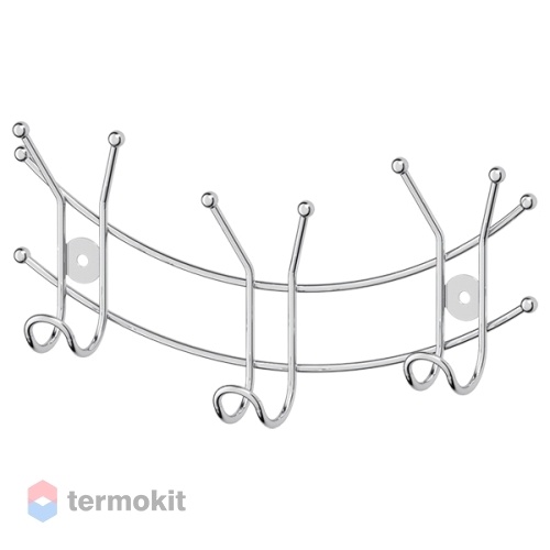 3 крючка на планке SORCOSA Plain Хром GHI 005