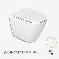 Чаша унитаза подвесного Ceramica Althea Cover Rimless Plus+Ton белый матовый 40375R#01