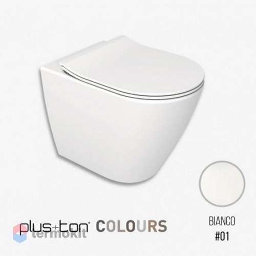 Чаша унитаза подвесного Ceramica Althea Cover Rimless Plus+Ton белый матовый 40375R#01