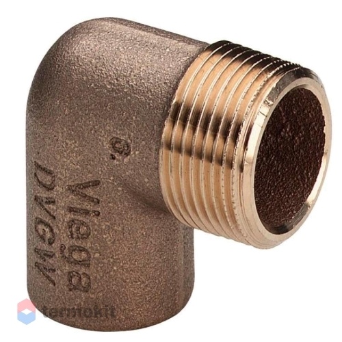 Viega бронзовый угловой переходник 28 x 1 НР