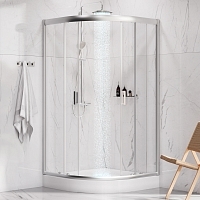 Душевой уголок AM.PM Gem 1900x1000x1000 матовое серебро W90G-401-100WT