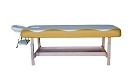 Массажный стол DFC NIRVANA SUPERIOR стационарный, дерев. ножки, 1 секция, цвет беж.с желт. TS100