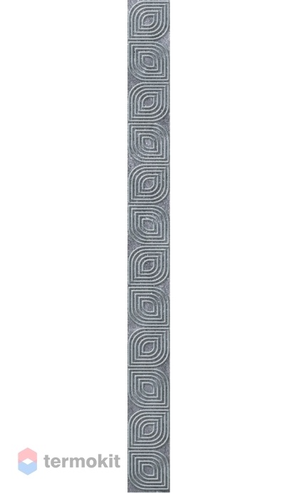 Керамическая плитка LB-Ceramics Кампанилья 1504-0154 Бордюр серый 3,5х40