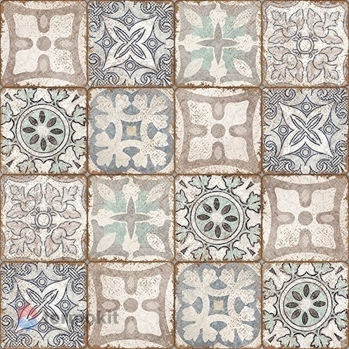 Керамогранит Cersanit Majolica глаз. многоцветный (C-MA4R452D) 42x42