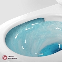 Унитаз подвесной Cezares Stream с сиденьем CZR-2426-TH-TOR/SC