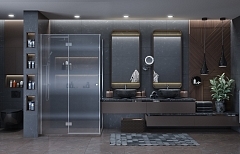 Душевой уголок Ambassador Diamond 2000x1200x800 хром левый 12011107L