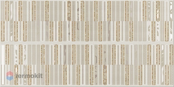 Керамическая плитка Azori Aura Marfil Geometria декор 31,5x63