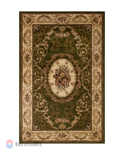 Ковёр Merinos Olympos 150x300 прямоугольный зелёный/бежевый d066