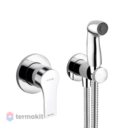 Встраиваемый смеситель с гигиеническим душем Kludi Zenta SL, хром 489990565