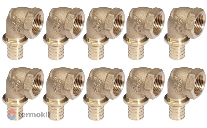 Угольник-переходник Рехау Rautitan RX+ вр 20-Rp3/4, 10 шт