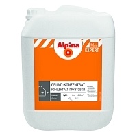 Грунтовка для наружных и внутренних работ Alpina EXPERT Grund-Konzentrat, 10 л