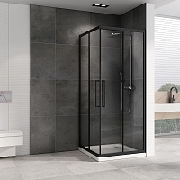 Душевой уголок ABBER Schwarzer Diamant 1950x900x900 черный AG02090BH