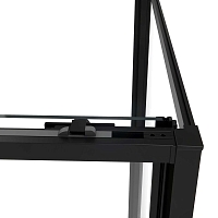 Душевой уголок Vincea Slim Soft 2000x1300x800 черный VSR-1SS8013CLB