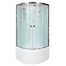 Душевая кабина Deto EM 100x100 Хром (узорчатое стекло) ЕМ4510 N (без крыши)