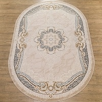 Ковёр Kitroom Каскад 150x230 овальный бежевый 25649