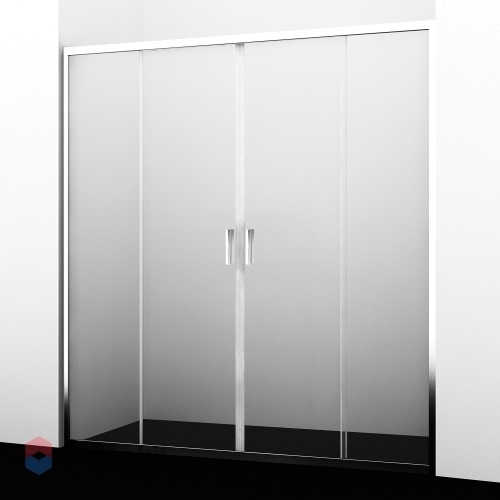 Душевая дверь WasserKRAFT Lippe 1600x1900 хром 45S45
