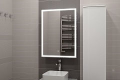 Зеркальный шкаф Art&Max TECHNO 60 с подсветкой подвесной AM-Tec-600-800-1D-R-DS-F