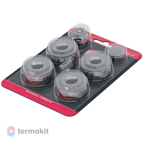 Комплект монтажный Royal Thermo 1”х 3/4" серебристый