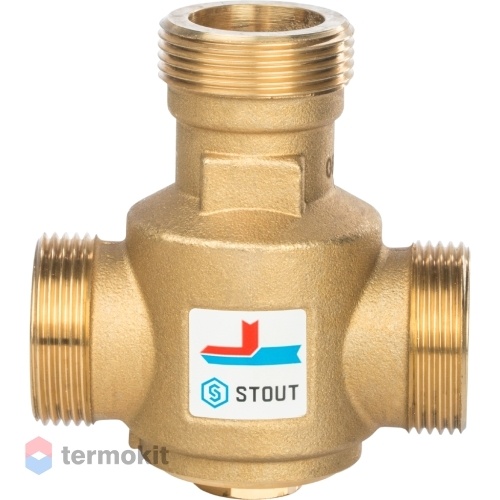 STOUT Термостатический смесительный клапан G 1" 1/4 НР 55°С